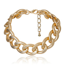 Load image into Gallery viewer, Punk Miami Cuban Choker Necklace Collar Statement Hip Hop Big Chunky Aluminum Gold Color Thick Chain Necklace Women Jewelry