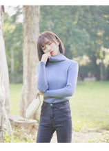 Load image into Gallery viewer, GUMPRUN Winter Women Knitted Turtleneck Sweater 2020 Fall Casual Slim Sweaters Pullover Womens Long Sleeve Elasticity Sweater