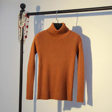 Load image into Gallery viewer, GUMPRUN Winter Women Knitted Turtleneck Sweater 2020 Fall Casual Slim Sweaters Pullover Womens Long Sleeve Elasticity Sweater
