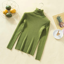 Load image into Gallery viewer, GUMPRUN Winter Women Knitted Turtleneck Sweater 2020 Fall Casual Slim Sweaters Pullover Womens Long Sleeve Elasticity Sweater