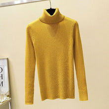 Load image into Gallery viewer, GUMPRUN Winter Women Knitted Turtleneck Sweater 2020 Fall Casual Slim Sweaters Pullover Womens Long Sleeve Elasticity Sweater