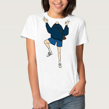 Load image into Gallery viewer, 2020 New Shirts Women Princess Makeup Art Pink Eyelashes Print Vogue Top Female T-shirt Summer Harajuku Streetwear Short Clothes