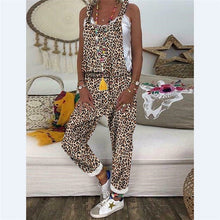 Load image into Gallery viewer, Trendy Backless Harem Jumpsuit Leopard Print Jumpsuit Women Long Rompers Sexy Club Casual Overalls Long Pants
