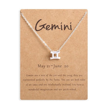 Load image into Gallery viewer, Ailodo Men Women 12 Horoscope Zodiac Sign Gold Pendant Necklace Aries Leo 12 Constellations Jewelry Kids Christmas Gifts 19NOV91

