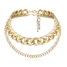 Load image into Gallery viewer, Punk Miami Cuban Choker Necklace Collar Statement Hip Hop Big Chunky Aluminum Gold Color Thick Chain Necklace Women Jewelry
