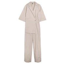 Load image into Gallery viewer, [EAM] Loose Fit Women Black Brief High Waist Irregular Long Bgi Size Jumpsuit New Pants Fashion Spring Autumn 2020 1U959
