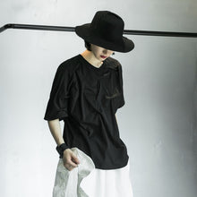 Load image into Gallery viewer, [EAM] Women White Irregular Pleated Split Joint T-shirt New Round Neck Short Sleeve  Fashion Tide  Spring Summer 2020 1X013
