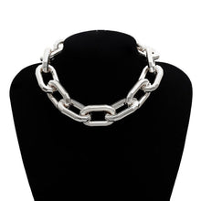 Load image into Gallery viewer, Punk Miami Cuban Choker Necklace Collar Statement Hip Hop Big Chunky Aluminum Gold Color Thick Chain Necklace Women Jewelry
