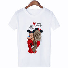 Load image into Gallery viewer, 2020 New Women T-shirt Super Mom Love Print Top Female T Shirts Harajuku Kawaii Casual Comfortable Tee Ladies Tops Short Clothes
