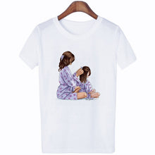 Load image into Gallery viewer, 2020 New Women T-shirt Super Mom Love Print Top Female T Shirts Harajuku Kawaii Casual Comfortable Tee Ladies Tops Short Clothes
