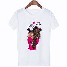 Load image into Gallery viewer, 2020 New Women T-shirt Super Mom Love Print Top Female T Shirts Harajuku Kawaii Casual Comfortable Tee Ladies Tops Short Clothes

