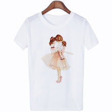 Load image into Gallery viewer, 2020 New Women T-shirt Super Mom Love Print Top Female T Shirts Harajuku Kawaii Casual Comfortable Tee Ladies Tops Short Clothes
