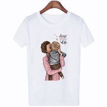 Load image into Gallery viewer, 2020 New Women T-shirt Super Mom Love Print Top Female T Shirts Harajuku Kawaii Casual Comfortable Tee Ladies Tops Short Clothes
