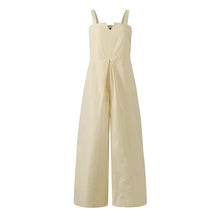 Load image into Gallery viewer, ZANZEA Stylish Summer Women Jumpsuits Casual Wide Leg Overalls Solid Rompers Female Elegant Work Playsuits Plus Size Suspenders
